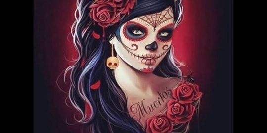 sacode o pó que chegou rosa caveira 💀🌹 #rosacaveira